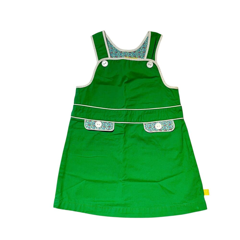 Little Bird Green Jumper Pinnie Size 18-24m